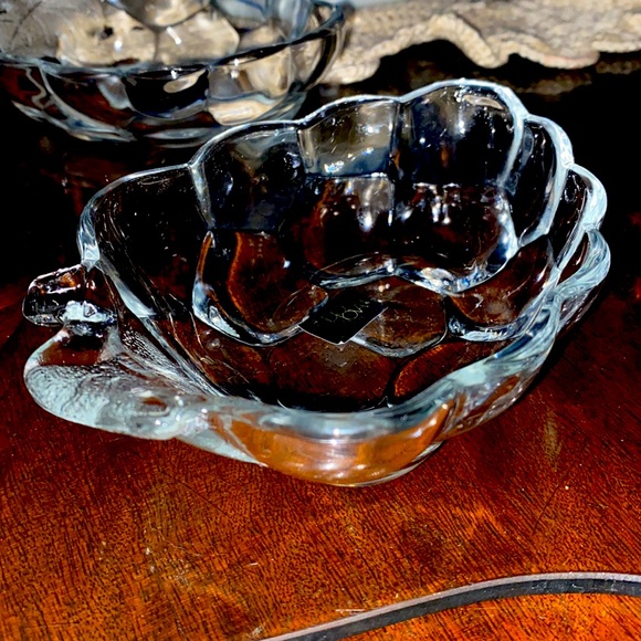 2 piece Vintage Studio Nova Crystal Grape Trinket Dishes NEW with stickers - Picture 7 of 9